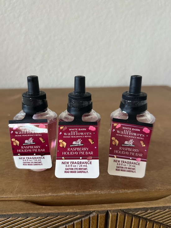Bath & Body Works Other - X3 bath and body works milk bar Raspberry Holiday Pie Bar Refills NEW